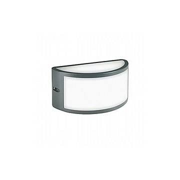 Applique Da Esterno Moderna Petit Alluminio E Termoplastica Grigio Led 10W 4000K