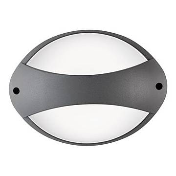 Applique Fascia Contemporanea Coconut Alluminio Grafite 1 Luce Led 7W 4000K