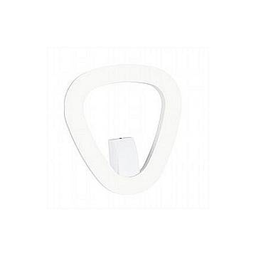 Applique Esterno Moderna Daphne Alluminio E Termoplastica Bianco Led 20W 4000K