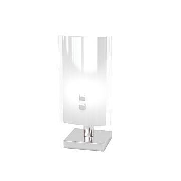Abatjour Contemporaneo Shadow Metallo E Vetro Bianco 1 Luce G9 Abatjour Contemporaneo Shadow Metallo E Vetro Bianco 1 Luce G9