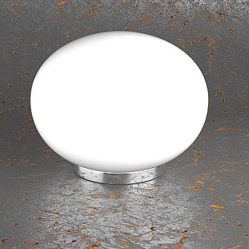 Lampada Da Scrivania Contemp Soft Metallo Cromo Vetro Acidato Opaco E27 35Cm Lampada Da Scrivania Contemp Soft Metallo Cromo Vetro Acidato Opaco E27 35Cm