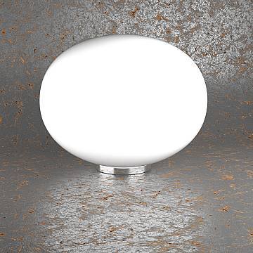 Lampada Da Scrivania Contemp Soft Metallo Cromo Vetro Acidato Opaco E27 45Cm Lampada Da Scrivania Contemp Soft Metallo Cromo Vetro Acidato Opaco E27 45Cm