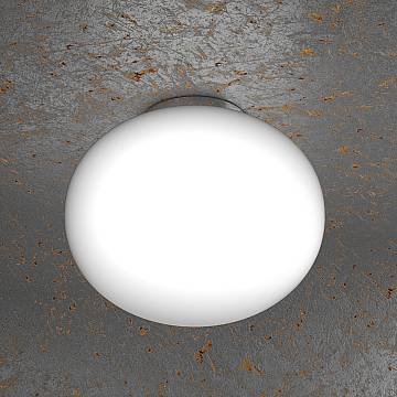 Plafoniera Contemporanea Soft Metallo Cromo Vetro Acidato Opaco 1 Luce E27 35Cm Plafoniera Contemporanea Soft Metallo Cromo Vetro Acidato Opaco 1 Luce E27 35Cm