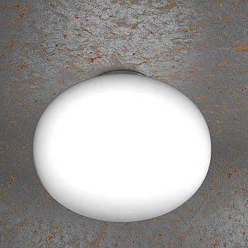 Plafoniera Contemporanea Soft Metallo Cromo Vetro Acidato Opaco 1 Luce E27 45Cm Plafoniera Contemporanea Soft Metallo Cromo Vetro Acidato Opaco 1 Luce E27 45Cm