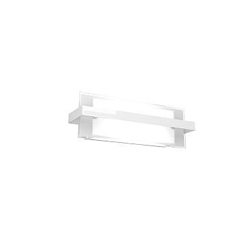 Applique Industrial-Minimal Cross Metallo Bianco Vetro 2 Luci E27 44Cm Applique Industrial-Minimal Cross Metallo Bianco Vetro 2 Luci E27 44Cm