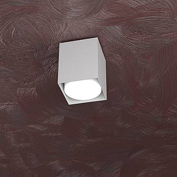 Plafoniera Moderna Cubica Area Metallo Grigio 1 Luce Gx53 10Cm Plafoniera Moderna Cubica Area Metallo Grigio 1 Luce Gx53 10Cm