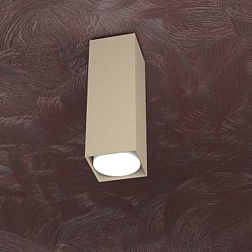 Plafoniera Moderna Cubica Area Metallo Sabbia 1 Luce Gx53 25Cm Plafoniera Moderna Cubica Area Metallo Sabbia 1 Luce Gx53 25Cm