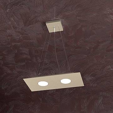 Lampadario Moderno Rettangolare Area Metallo Sabbia 2 Luci Gx53 Lampadario Moderno Rettangolare Area Metallo Sabbia 2 Luci Gx53