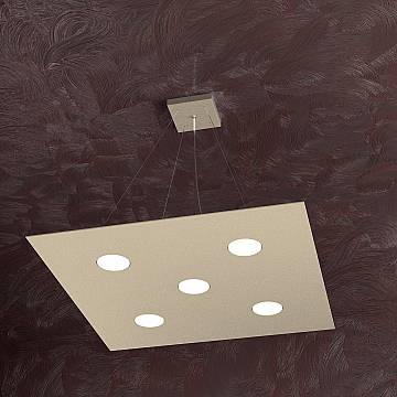 Lampadario Moderno Area Metallo Sabbia 5 Luci Gx53 Lampadario Moderno Area Metallo Sabbia 5 Luci Gx53