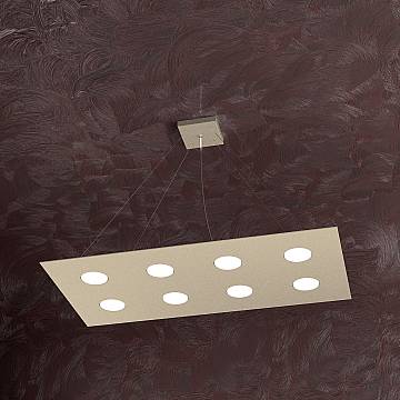 Lampadario Moderno Area Metallo Sabbia Metallo 8 Luci Gx53 Lampadario Moderno Area Metallo Sabbia Metallo 8 Luci Gx53