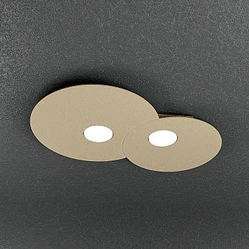 Plafoniera Moderna Cloud Metallo Sabbia 2 Luci Gx53 Plafoniera Moderna Cloud Metallo Sabbia 2 Luci Gx53