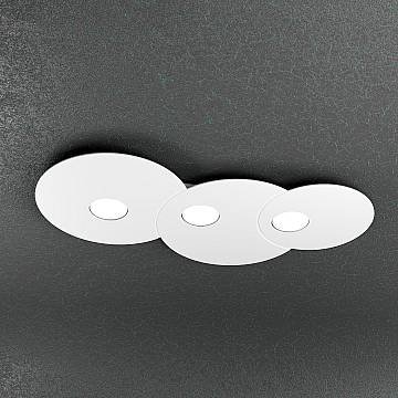 Plafoniera Moderna Cloud Metallo Bianco 3 Luci Gx53 Plafoniera Moderna Cloud Metallo Bianco 3 Luci Gx53