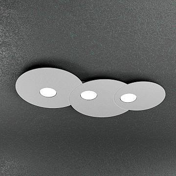 Plafoniera Moderna Cloud Metallo Grigio 3 Luci Gx53 Plafoniera Moderna Cloud Metallo Grigio 3 Luci Gx53