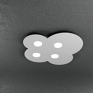 Plafoniera Moderna Cloud Metallo Grigio 4 Luci Gx53 Plafoniera Moderna Cloud Metallo Grigio 4 Luci Gx53