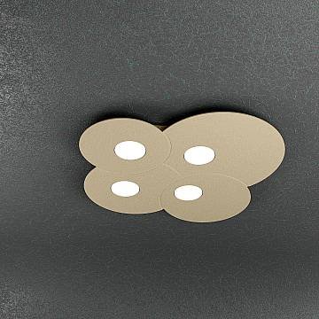 Plafoniera Moderna Cloud Metallo Sabbia 4 Luci Gx53 Plafoniera Moderna Cloud Metallo Sabbia 4 Luci Gx53