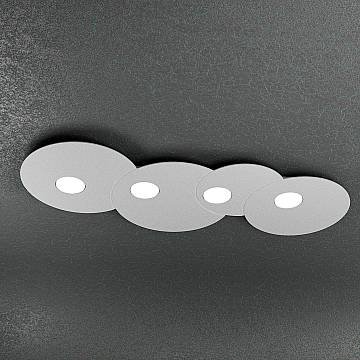 Plafoniera Moderna Rettangolare Cloud Metallo Grigio 4 Luci Gx53 Plafoniera Moderna Rettangolare Cloud Metallo Grigio 4 Luci Gx53