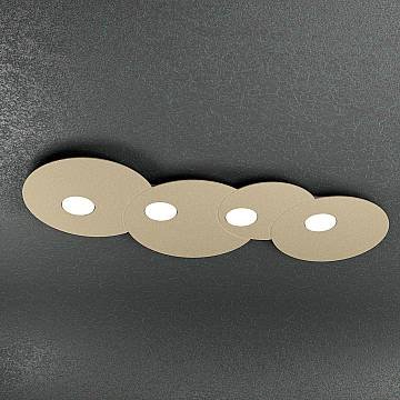 Plafoniera Moderna Rettangolare Cloud Metallo Sabbia 4 Luci Gx53 Plafoniera Moderna Rettangolare Cloud Metallo Sabbia 4 Luci Gx53