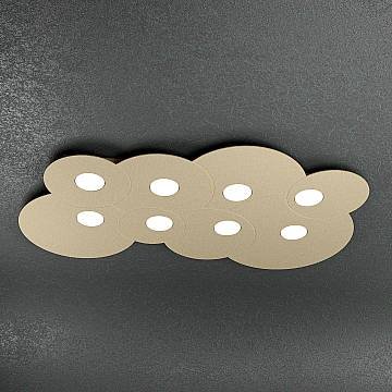Plafoniera Moderna Cloud Metallo Sabbia 8 Luci Gx53 Plafoniera Moderna Cloud Metallo Sabbia 8 Luci Gx53