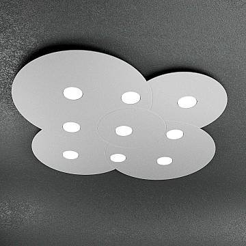 Plafoniera Moderna Cloud Metallo Grigio 9 Luci Gx53 Plafoniera Moderna Cloud Metallo Grigio 9 Luci Gx53
