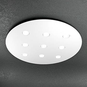 Plafoniera Moderna Tonda Cloud Metallo Bianco 9 Luci Gx53 Plafoniera Moderna Tonda Cloud Metallo Bianco 9 Luci Gx53