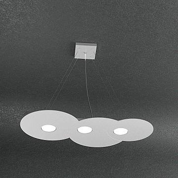 Sospensione Moderna Cloud Metallo Grigio 3 Luci Gx53 Sospensione Moderna Cloud Metallo Grigio 3 Luci Gx53