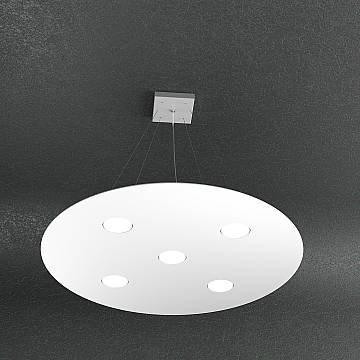 Sospensione Moderna Tonda Cloud Metallo Bianco 5 Luci Gx53 Sospensione Moderna Tonda Cloud Metallo Bianco 5 Luci Gx53
