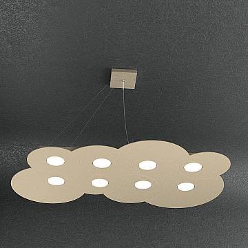 Sospensione Moderna Cloud Metallo Sabbia 8 Luci Gx53 Sospensione Moderna Cloud Metallo Sabbia 8 Luci Gx53