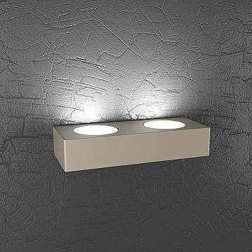 Applique Moderna Plate Metallo Sabbia 2 Luci Gx53 Applique Moderna Plate Metallo Sabbia 2 Luci Gx53