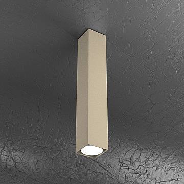 Plafoniera Moderna Rettangolare Cubica Plate Metallo Sabbia 1 Luce Gx53 Plafoniera Moderna Rettangolare Cubica Plate Metallo Sabbia 1 Luce Gx53