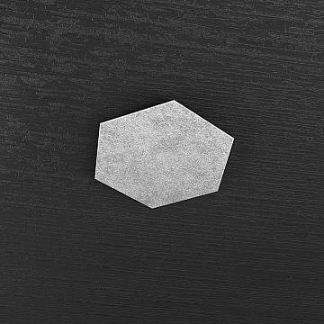 Componente Decorativo Industrial-Minimal Metallo Foglia Argento