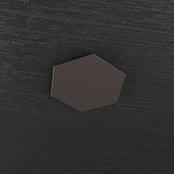 Componente Decorativo Industrial-Minimal Hexagon Metallo Marrone
