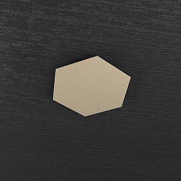 Componente Decorativo Industrial-Minimal Decorativa Hexagon Metallo Sabbia
