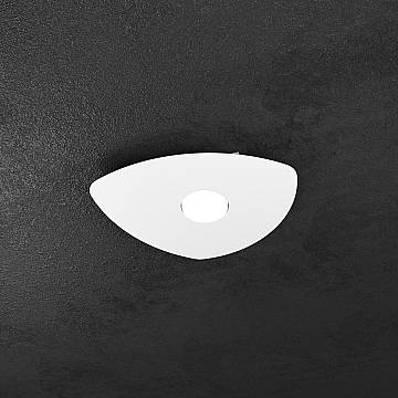 Plafoniera Moderna Shape Metallo Bianco 1 Luce Gx53 Plafoniera Moderna Shape Metallo Bianco 1 Luce Gx53