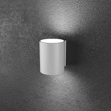 Applique Moderna Cilindrica Shape Metallo Grigio 2 Luci Gx53 10Cm Biemissione Applique Moderna Cilindrica Shape Metallo Grigio 2 Luci Gx53 10Cm Biemissione
