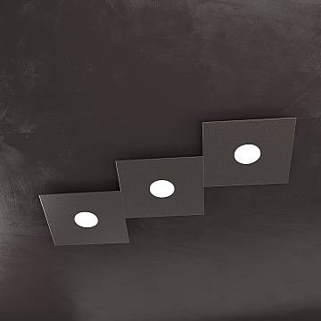 Applique Moderna Eccentric Metallo Marrone 3 Luci Gx53 Applique Moderna Eccentric Metallo Marrone 3 Luci Gx53