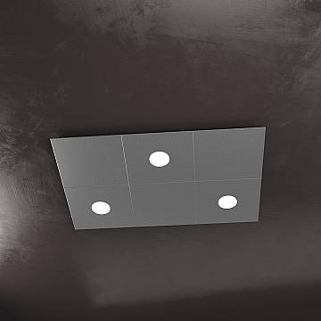 Applique Moderna 6 Moduli Eccentric Metallo Antracite 3 Luci Gx53