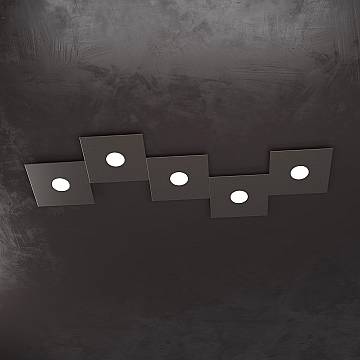 Applique Moderna Eccentric Metallo Marrone 5 Luci Gx53 Applique Moderna Eccentric Metallo Marrone 5 Luci Gx53