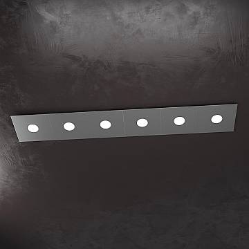 Applique Moderna Eccentric Metallo Antracite 6 Luci Gx53 Applique Moderna Eccentric Metallo Antracite 6 Luci Gx53