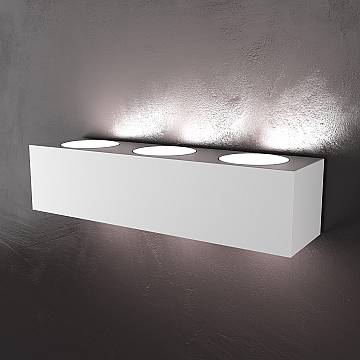 Applique Moderna Eccentric Metallo Bianco 6 Luci Gx53 Biemissione Applique Moderna Eccentric Metallo Bianco 6 Luci Gx53 Biemissione