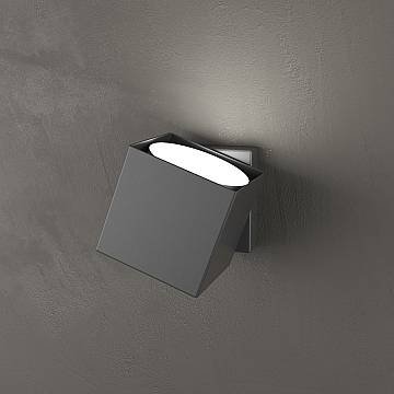 Applique Moderna Rotation Metallo Antracite 1 Luce Gx53 Applique Moderna Rotation Metallo Antracite 1 Luce Gx53