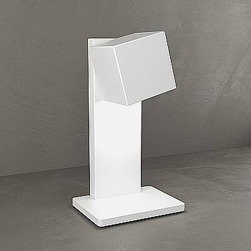 Lampada Scrivania-Ufficio Moderna Rotation Metallo Bianco 1 Luce Gx53