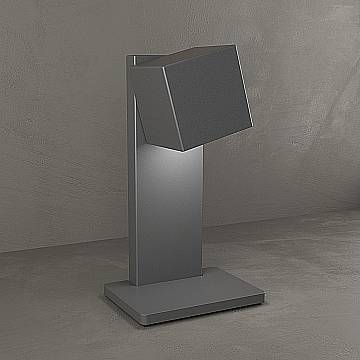 Lampada Scrivania-Ufficio Moderna Rotation Metallo Antracite 1 Luce Gx53