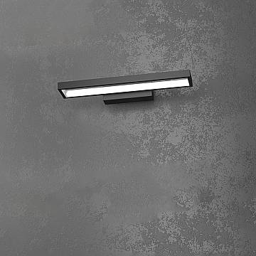 Applique Moderna Four Squares Alluminio Nero Led 20W Applique Moderna Four Squares Alluminio Nero Led 20W