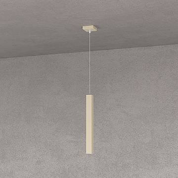 Sospensione Moderna Square Tube Metallo Sabbia 1 Luce Gu10 Sospensione Moderna Square Tube Metallo Sabbia 1 Luce Gu10