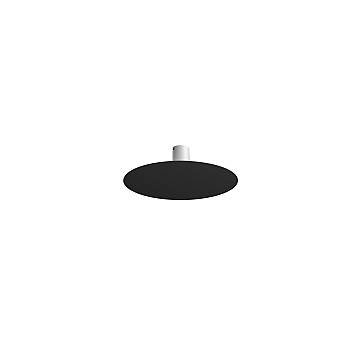 Plafoniera Moderna Disk Metallo Nero 5 Luci Gx53