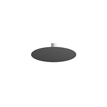 Plafoniera Moderna Disk Metallo Antracite 7 Luci Gx53