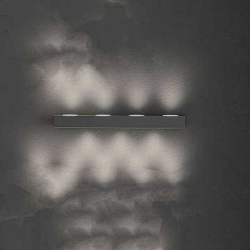 Applique Moderno Beaside Metallo Antracite 7 Luci Gx53