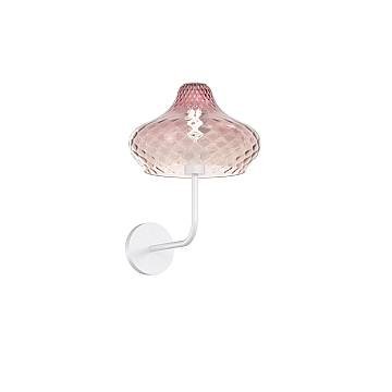 Applique Contemporanea Dress Metallo Bianco Vetro Ruggine 1 Luce E27 Applique Contemporanea Dress Metallo Bianco Vetro Ruggine 1 Luce E27