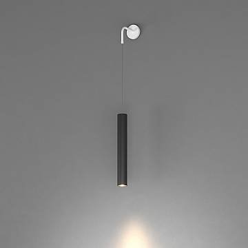 Applique Industrial-Minimal Xeana Metallo Bianco Nero 1 Luce Gu10