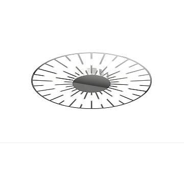 Plafoniera-Applique Moderna Around You Metallo Cromo Led A Vista 61W 3000K